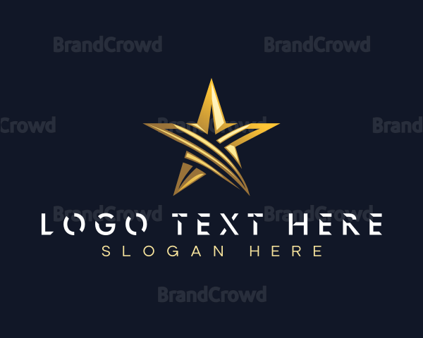 Luxury Swoosh Star Logo