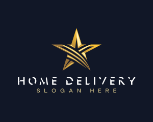 Luxury Swoosh Star logo design