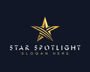 Luxury Swoosh Star logo design