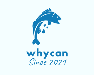 Eatery - Blue Bass Fish logo design