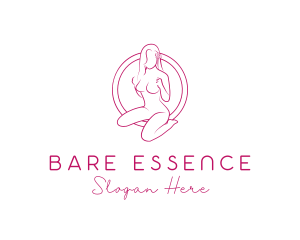 Naked - Naked Female Model logo design