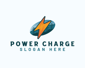 Electricity Power Bolt logo design