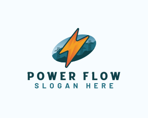 Electricity Power Bolt logo design