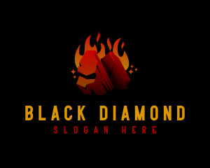 Hot Charcoal Fire logo design