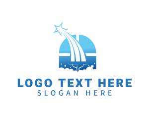 Squeegee - Window Wiper Star logo design
