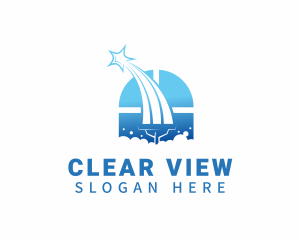 Window Wiper Star logo design