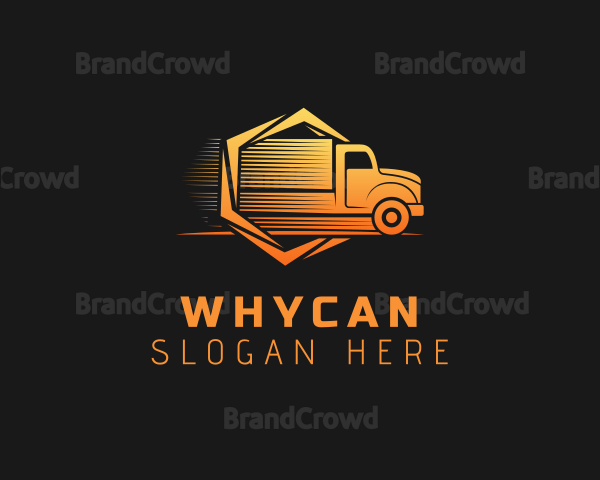 Courier Hexagon Truck Logo