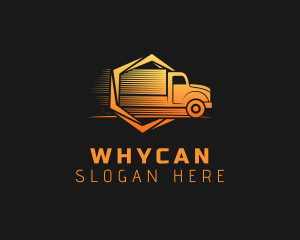 Courier Hexagon Truck Logo