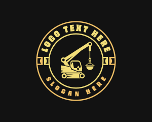 Machinery - Crane Construction Machinery logo design