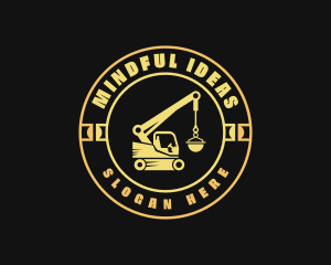 Crane Construction Machinery Logo