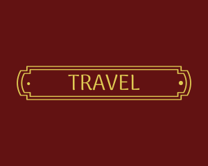 Elegant Hotel Plate Signage Logo