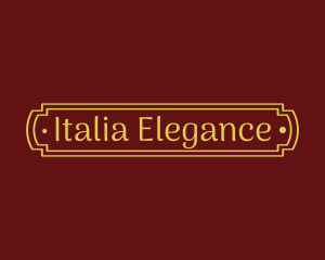 Elegant Hotel Plate Signage logo design