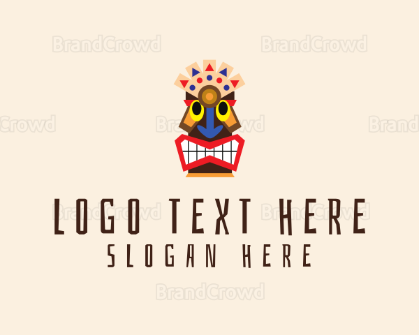 Native Aztec Character Logo