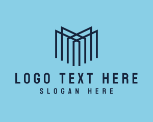 Marketing - Minimalist Outline Letter M Company logo design