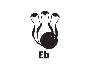 Ball - Penguin Bowling Pins logo design