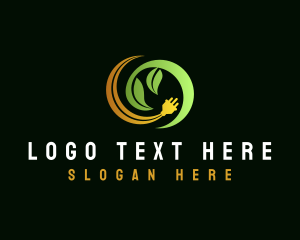 Socket - Leaf Plug Electricity logo design