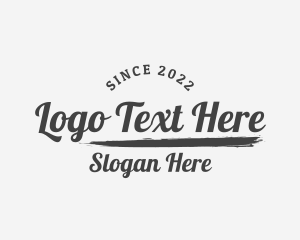 Streetstyle - Grunge Underline  Wordmark logo design