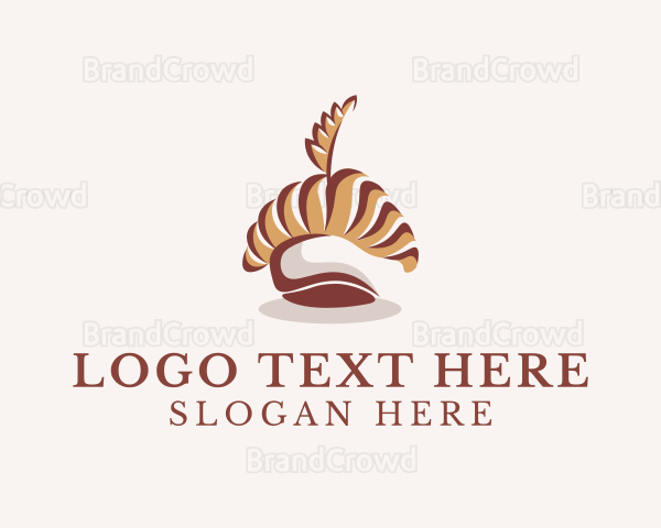 Chef Hat Baking Bread Logo