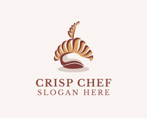 Chef Hat Baking Bread logo design