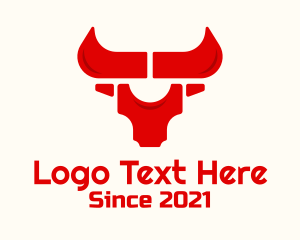 Toro - Geometric Buffalo Head logo design