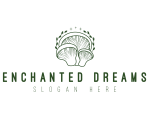 Enchanted - Fungi Mushroom Farm logo design