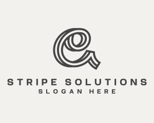 Stripe - Premium Stripe Cursive logo design