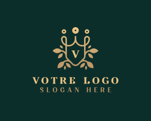 Wreath - Floral Shield Boutique logo design