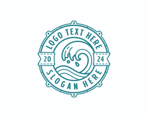 Coastal - Coastal Waves Surf logo design