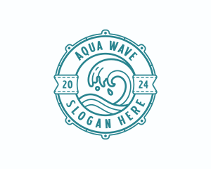 Coastal Waves Surf logo design