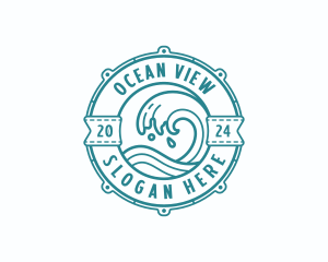 Coastal Waves Surf logo design