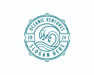 Coastal Waves Surf logo design