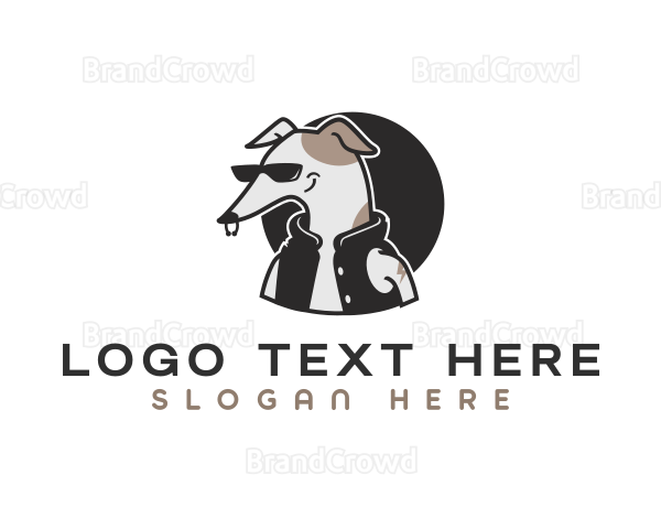Greyhound Cool Rockstar Logo