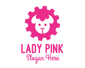 Industrial Pink Sheep  logo design