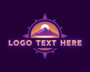 Logistics - Mountain Summit Compass logo design