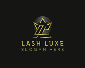 Luxury Crown Royalty Letter L logo design