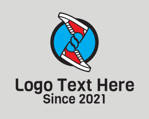 Foot-locker - Sneakers Dancing Shoes logo design