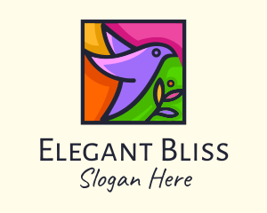 Decorative - Bird Stained Glass logo design