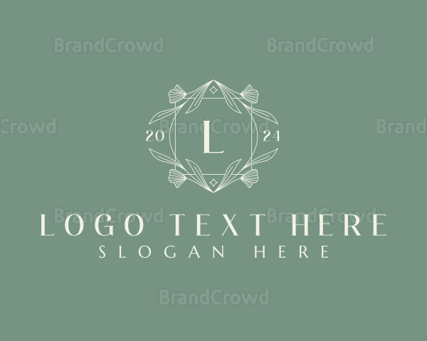 Flower Leaves Ornament Logo