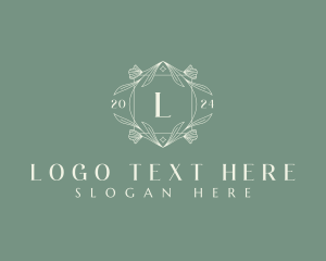 Flower Leaves Ornament Logo