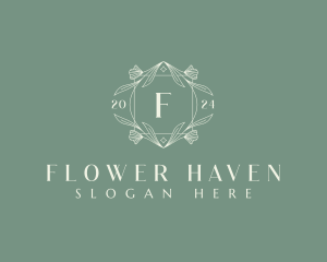 Flower Leaves Ornament logo design