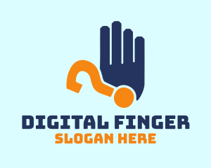 Finger - Hand Question Inquiry logo design