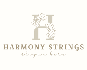 Feminine Spa Letter H logo design