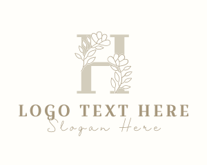 Feminine Spa Letter H Logo