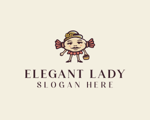 Fancy Candy Lady logo design