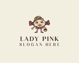 Fancy Candy Lady logo design