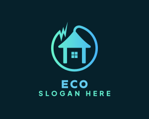 House Electric Plug Logo