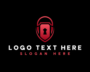 Privacy - Shield Security Padlock logo design