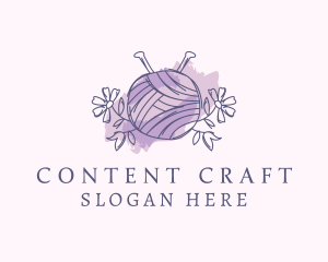 Knitting Yarn Craft logo design