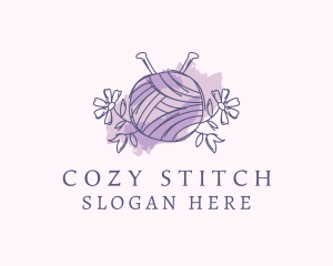 Knitwork - Knitting Yarn Craft logo design