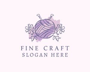 Knitting Yarn Craft logo design